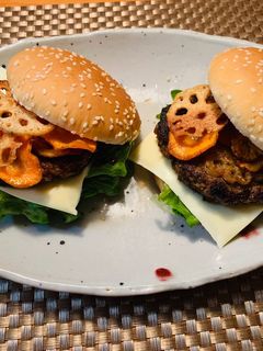 花れんこんの和風バーガー【JA北越後】-レシピのメイン写真