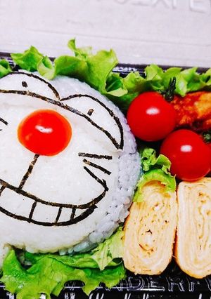 たくらむ顔のドラえもん♪キャラ弁♪♪-レシピのメイン写真