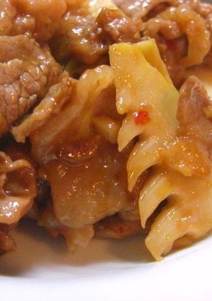 旬だね♪たけのこ＆豚小間肉の炒め物-レシピのメイン写真
