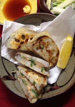 レンコンはさみ焼き-レシピのメイン写真