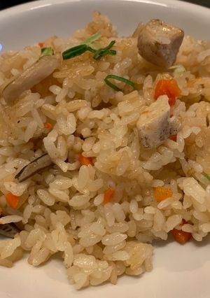簡単！鳥とエリンギの洋風混ぜ込みご飯-レシピのメイン写真