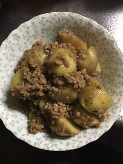 新じゃがと豚ひきの甘辛煮-レシピのメイン写真