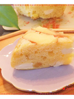 リンゴとクリチのケーキ★HMで炊飯器OK-レシピのメイン写真