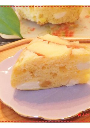 リンゴとクリチのケーキ★HMで炊飯器OK-レシピのメイン写真