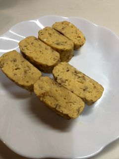 チーマヨの卵焼を型に入れチンし焼きました-レシピのメイン写真
