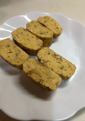 チーマヨの卵焼を型に入れチンし焼きました-レシピのメイン写真