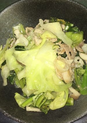 豚肉とキャベツのイチジク・五香粉炒め-レシピのメイン写真