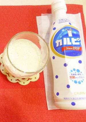 カルピス+バナナ+牛乳　ミックスジュース-レシピのメイン写真