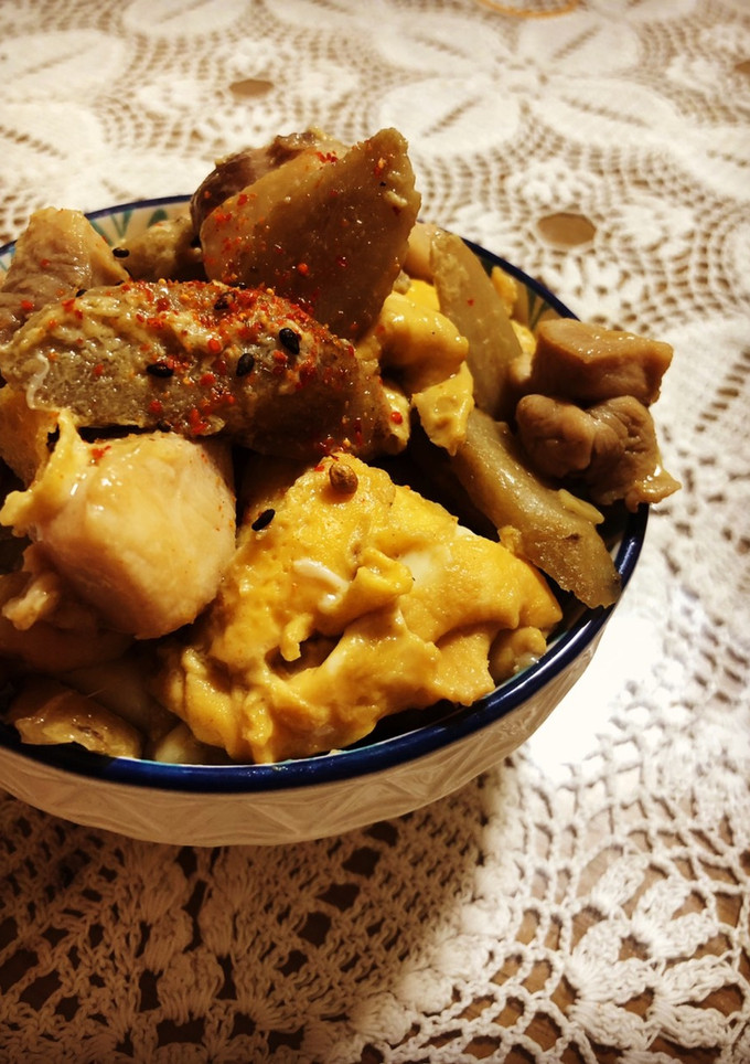 簡単！うまい！鶏ごぼう卵とじ丼！-レシピのメイン写真