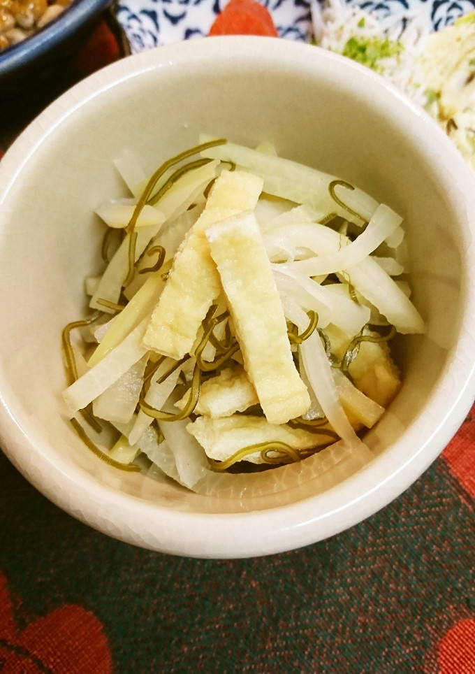 大根の皮と油揚げ煮-レシピのメイン写真