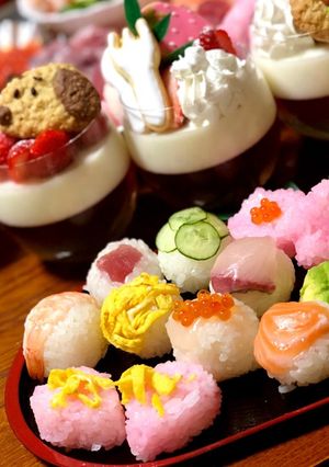 ひな祭り手まり寿司-レシピのメイン写真