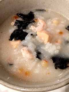 海鮮丼の残りで雑炊-レシピのメイン写真