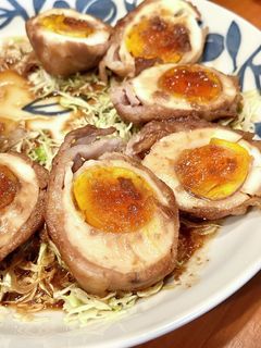 ゆでタマゴの豚バラ巻き-レシピのメイン写真