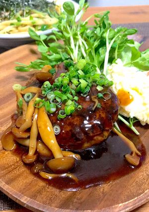 絶品！ヘルシー ハンバーグ照焼き-レシピのメイン写真