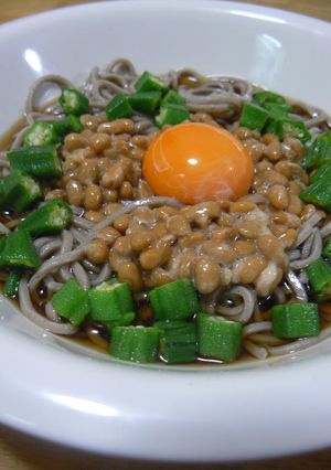 オクラ納豆そば-レシピのメイン写真