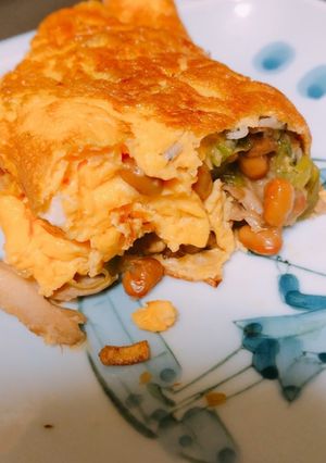 納豆おろしオムレツ-レシピのメイン写真