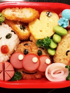 アンパンマン弁当♩簡単キャラ弁-レシピのメイン写真