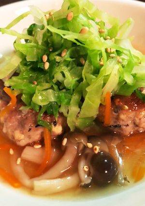 シャキっとあんかけハンバーグ♡-レシピのメイン写真