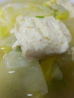 簡単中華・白菜と凍み豆腐のスープ-レシピのメイン写真