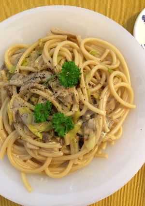 ポルチーニのクリームパスタ-レシピのメイン写真