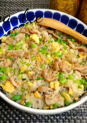 簡単激ウマ♪オイマヨにんにく焼肉炒飯-レシピのメイン写真