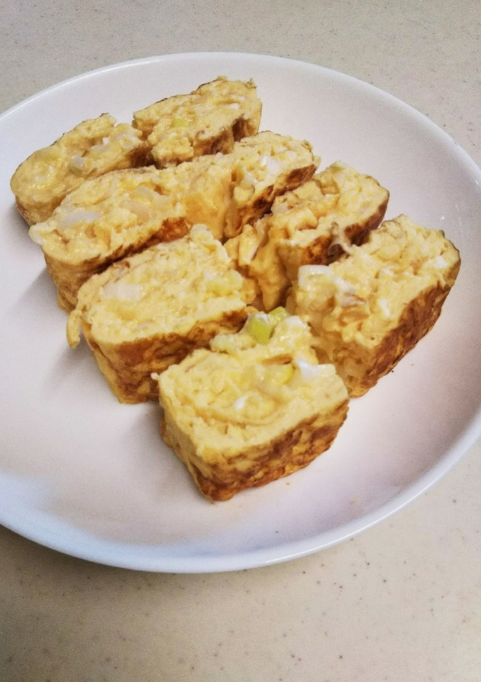 朝食にねぎのとろとろ半熟卵焼き-レシピのメイン写真