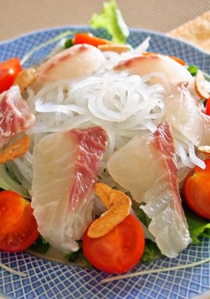 マロニーと鯛のカルパッチョサラダ-レシピのメイン写真