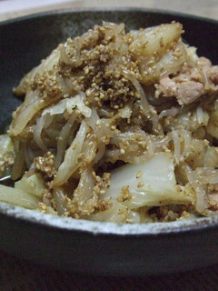 ☆白菜と糸こんにゃくのツナ胡麻サラダ☆-レシピのメイン写真