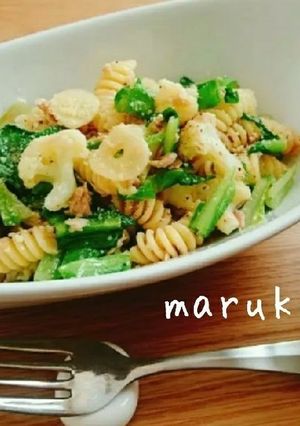 簡単 ツナとロメインレタスのパスタ-レシピのメイン写真