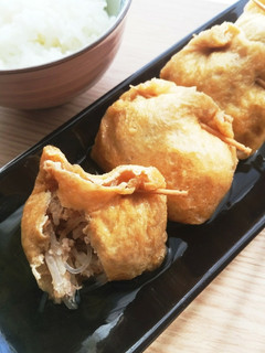 お義母さんを唸らせた *油揚げの巾着煮*-レシピのメイン写真