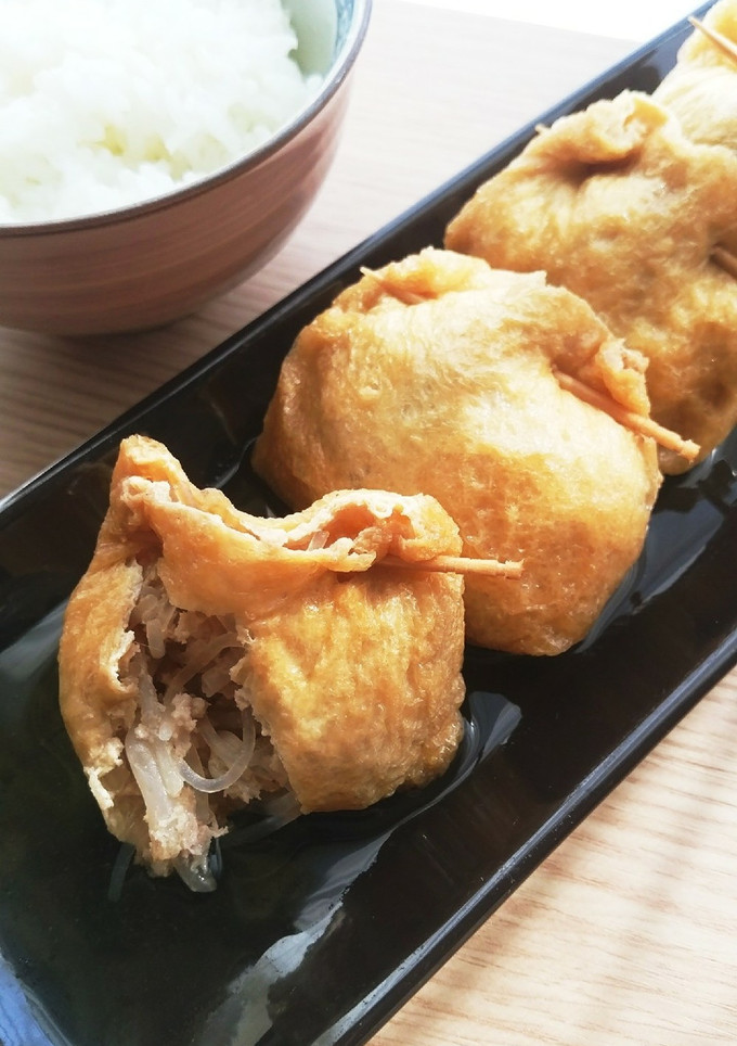 お義母さんを唸らせた　＊油揚げの巾着煮＊-レシピのメイン写真