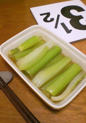 胡麻風味＊セロリのおひたし＊-レシピのメイン写真
