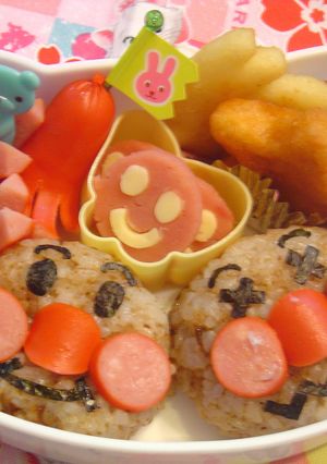 簡単キャラ弁☆彡アンパンマン＆ニコちゃん-レシピのメイン写真