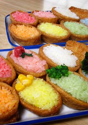 レインボーいなり寿司-レシピのメイン写真