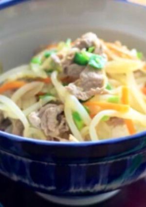 腎臓病食にも ラムしゃぶ丼-レシピのメイン写真