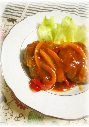 美味しいよ♪チーズin煮込みハンバーグ♡-レシピのメイン写真