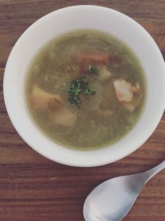 レンズ豆とベーコンのスープ-レシピのメイン写真