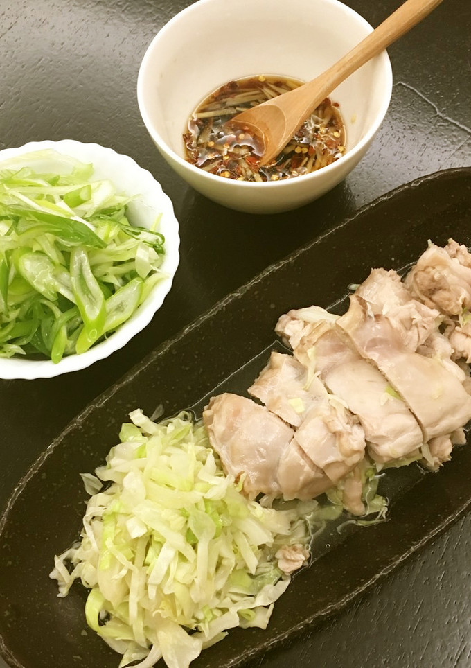 レンジで4分、簡単中華蒸し鶏-レシピのメイン写真