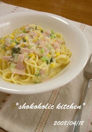 カップスープで簡単★クリームスパゲティ-レシピのメイン写真