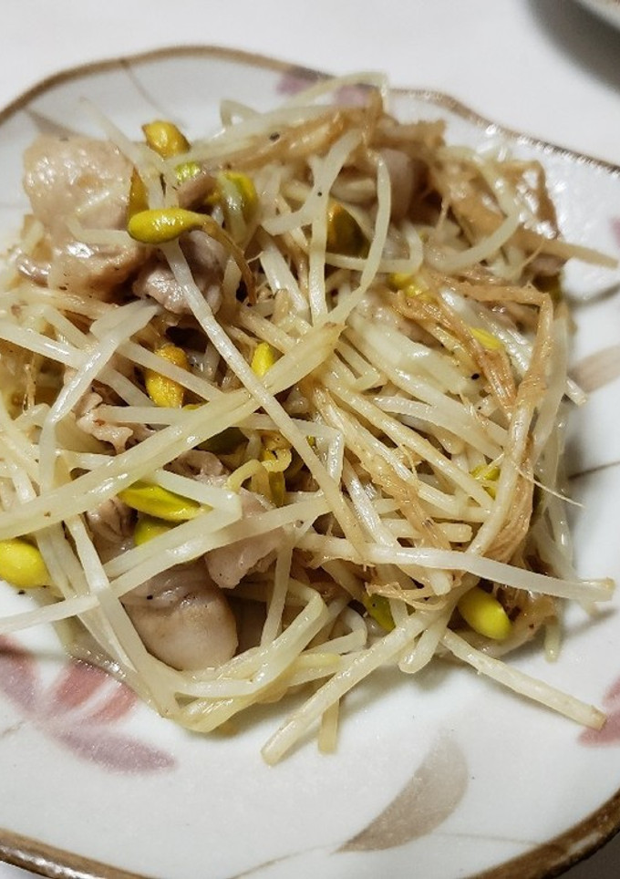 大鰐もやしの豚肉炒め♪-レシピのメイン写真