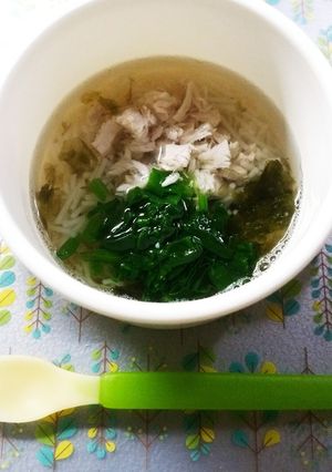 離乳食　中期～＊マグロと海苔のにゅうめん-レシピのメイン写真