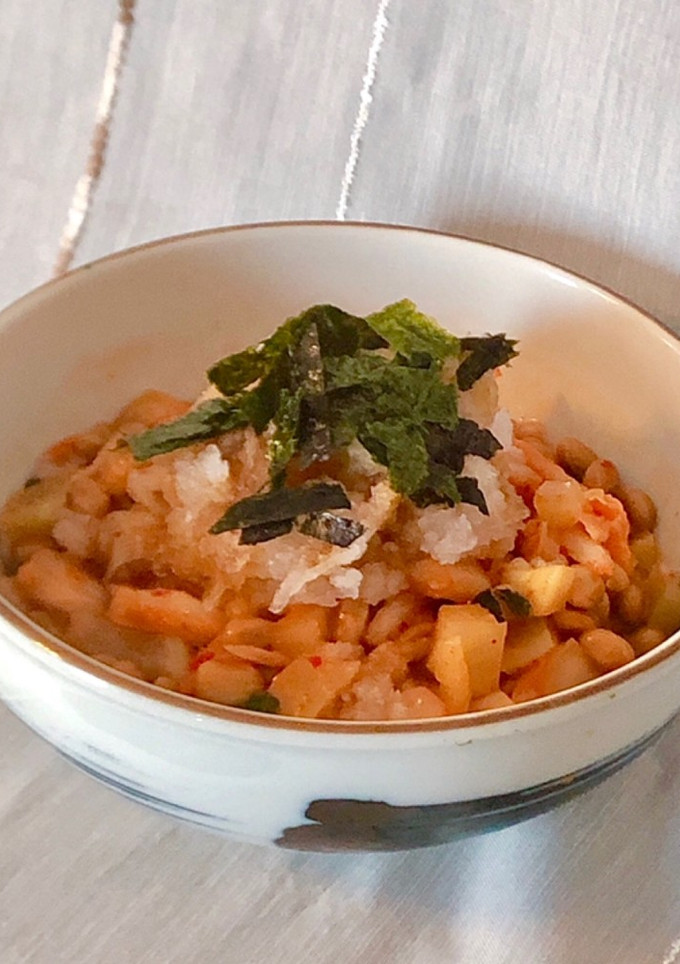 簡単一品＊キムタク納豆のおろし小鉢-レシピのメイン写真