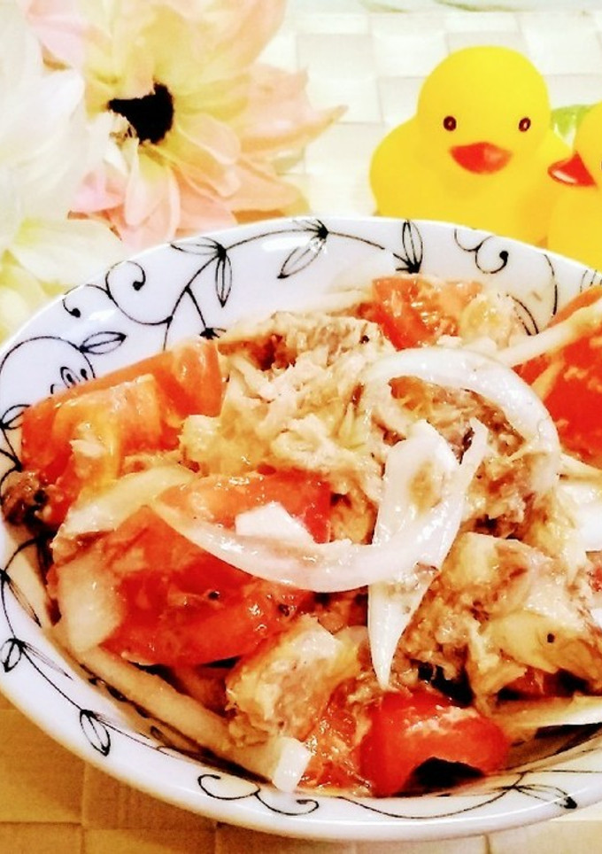 さば水煮缶の簡単サラダ♪-レシピのメイン写真