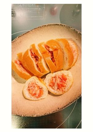 離乳食✨ツナとトマトのロールサンドイッチ-レシピのメイン写真