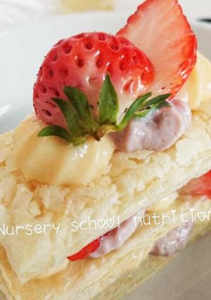 豆腐クリームのいちごミルフィーユ-レシピのメイン写真