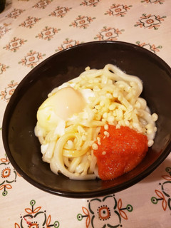 めんたい釜玉うどん-レシピのメイン写真