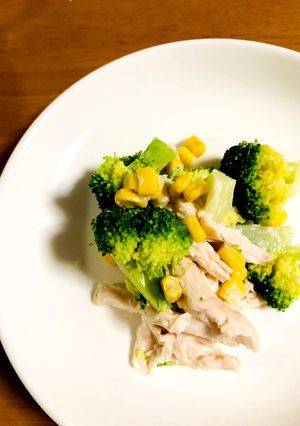 ブロッコリーとサラダチキンのマヨ和え-レシピのメイン写真