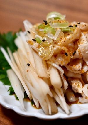 鶏皮うどポン酢-レシピのメイン写真