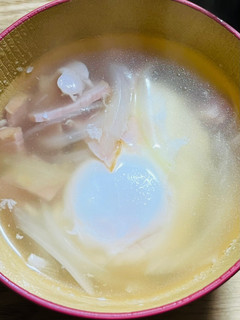簡単☆ベーコンと玉ねぎのたまご入りスープ-レシピのメイン写真