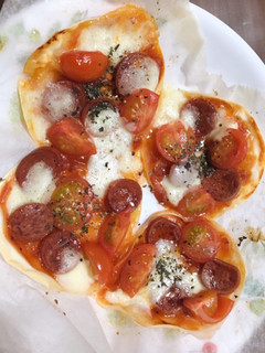 余った餃子の皮で!簡単ピザ✩.*˚-レシピのメイン写真